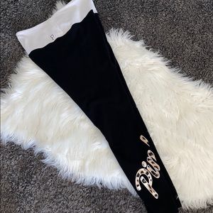 Cheetah pink yoga pants